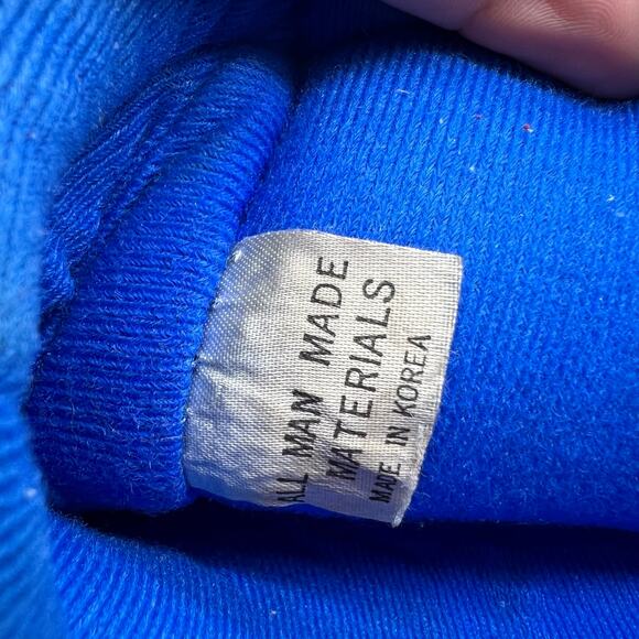 Vintage 80s Snow Boot Youth 4-5 Blue Nylon Stripe Winter Moon - Picture 11 of 12